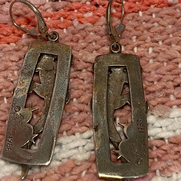 Kit Carson Silver Salamander earrings - Picture 4 of 5